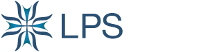 LPS blue plus sign flower like logo
